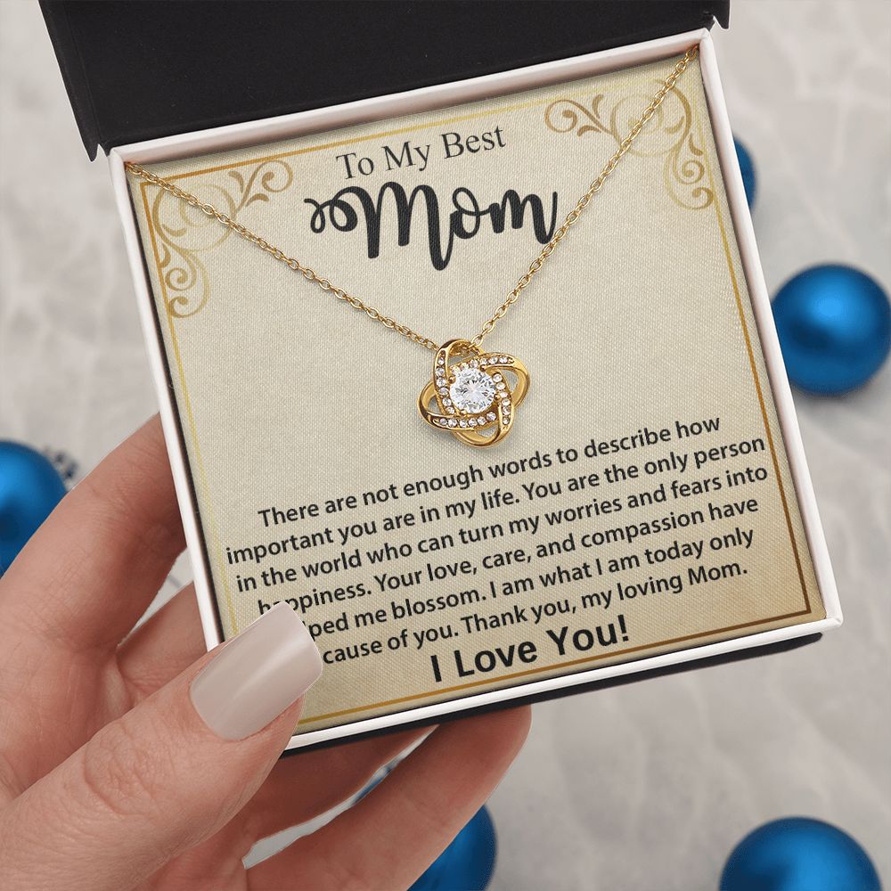 Love Knot Pendant - Personalized Message Card Jewelry - Jewelry Inns