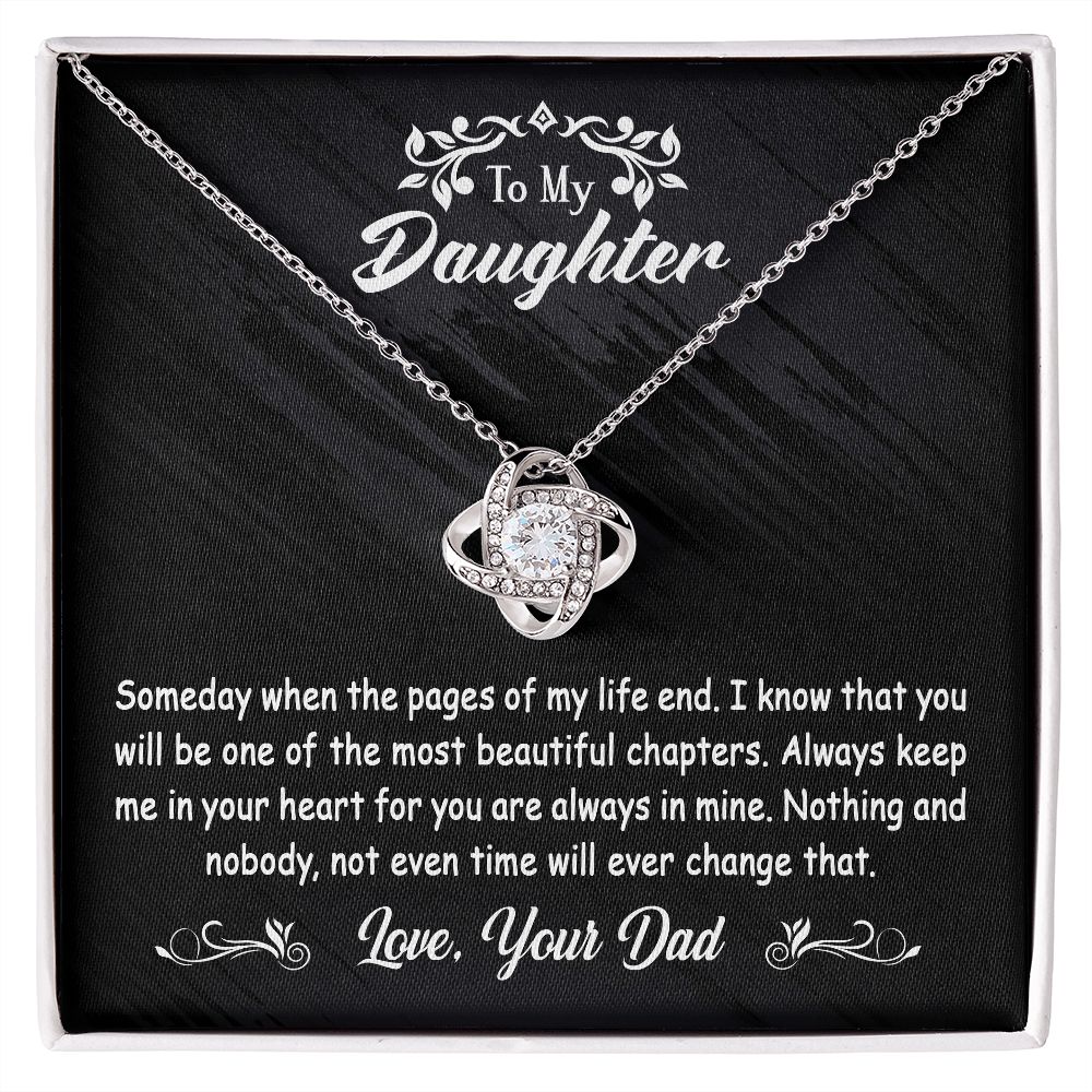 To My Daughter Gift From Dad - Love Knot #e123