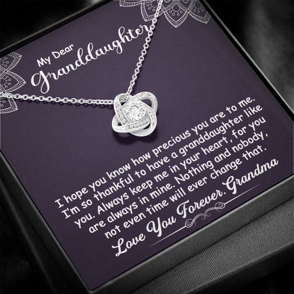 To My Granddaughter Necklace Gift - I hope you know - Love Knot #e162 - Image 7