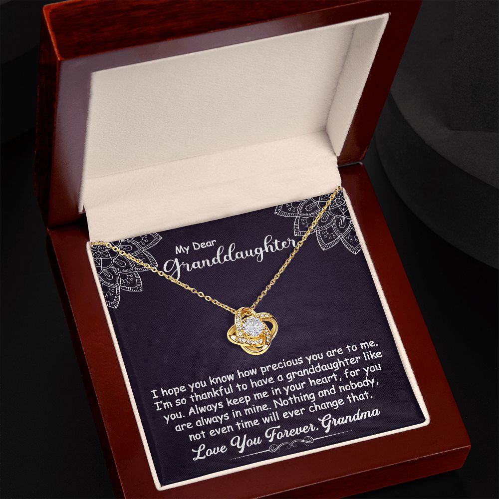 To My Granddaughter Necklace Gift - I hope you know - Love Knot #e162 - Image 6