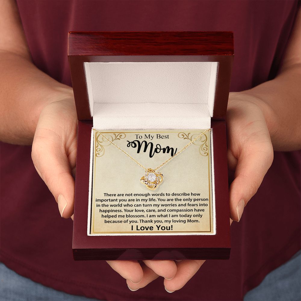 Love Knot Pendant - Personalized Message Card Jewelry - Jewelry Inns