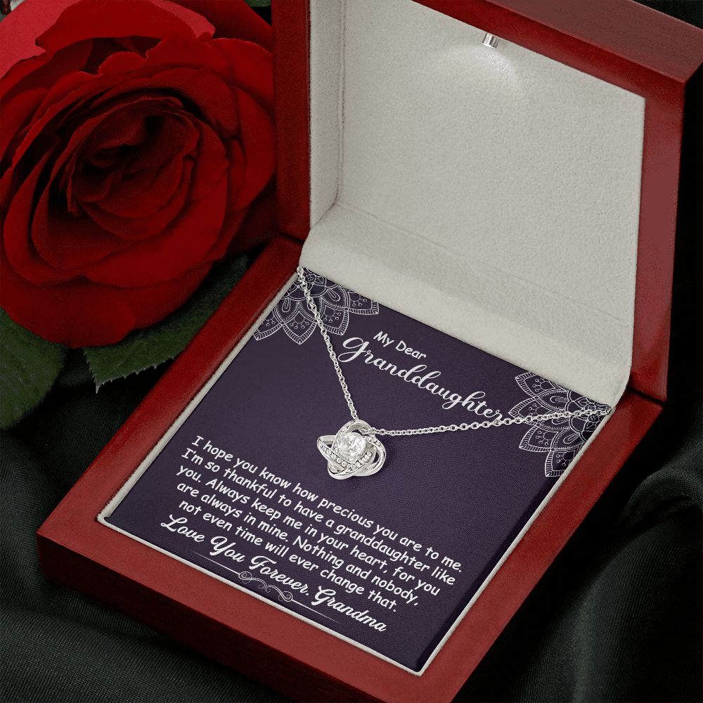 To My Granddaughter Necklace Gift - I hope you know - Love Knot #e162 - Image 11