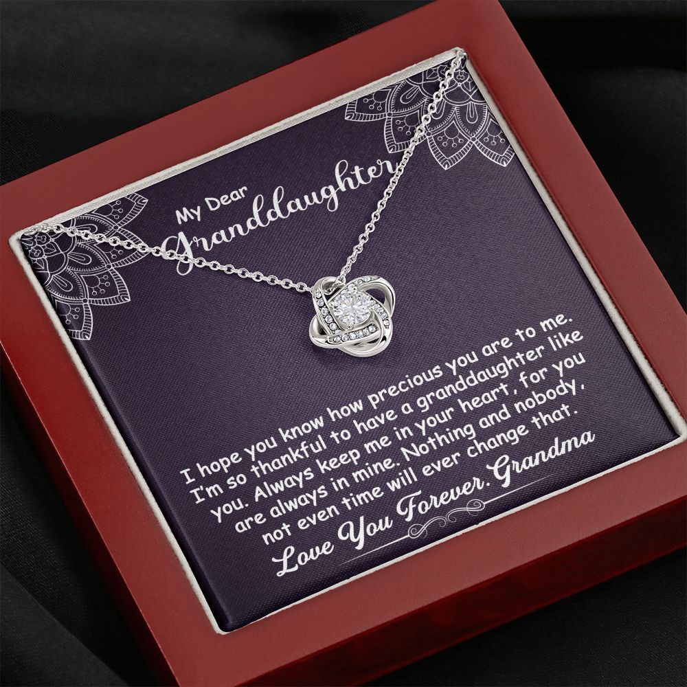 To My Granddaughter Necklace Gift - I hope you know - Love Knot #e162 - Image 12