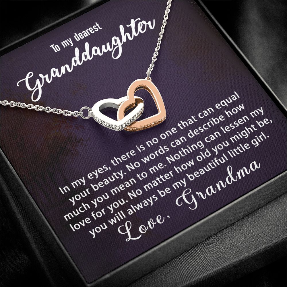 To My Granddaughter Gift - There is no one can equal your beauty - Interlocking Hearts #e66 - Image 8