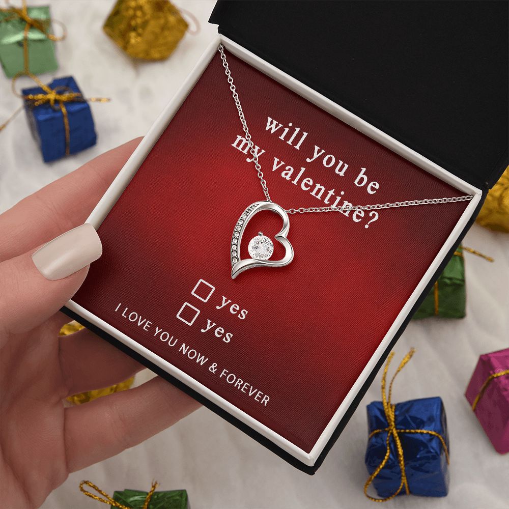Best Gifts For Her - Will You Be My Valentine Gift - Forever Love Necklace #e223 - Image 7