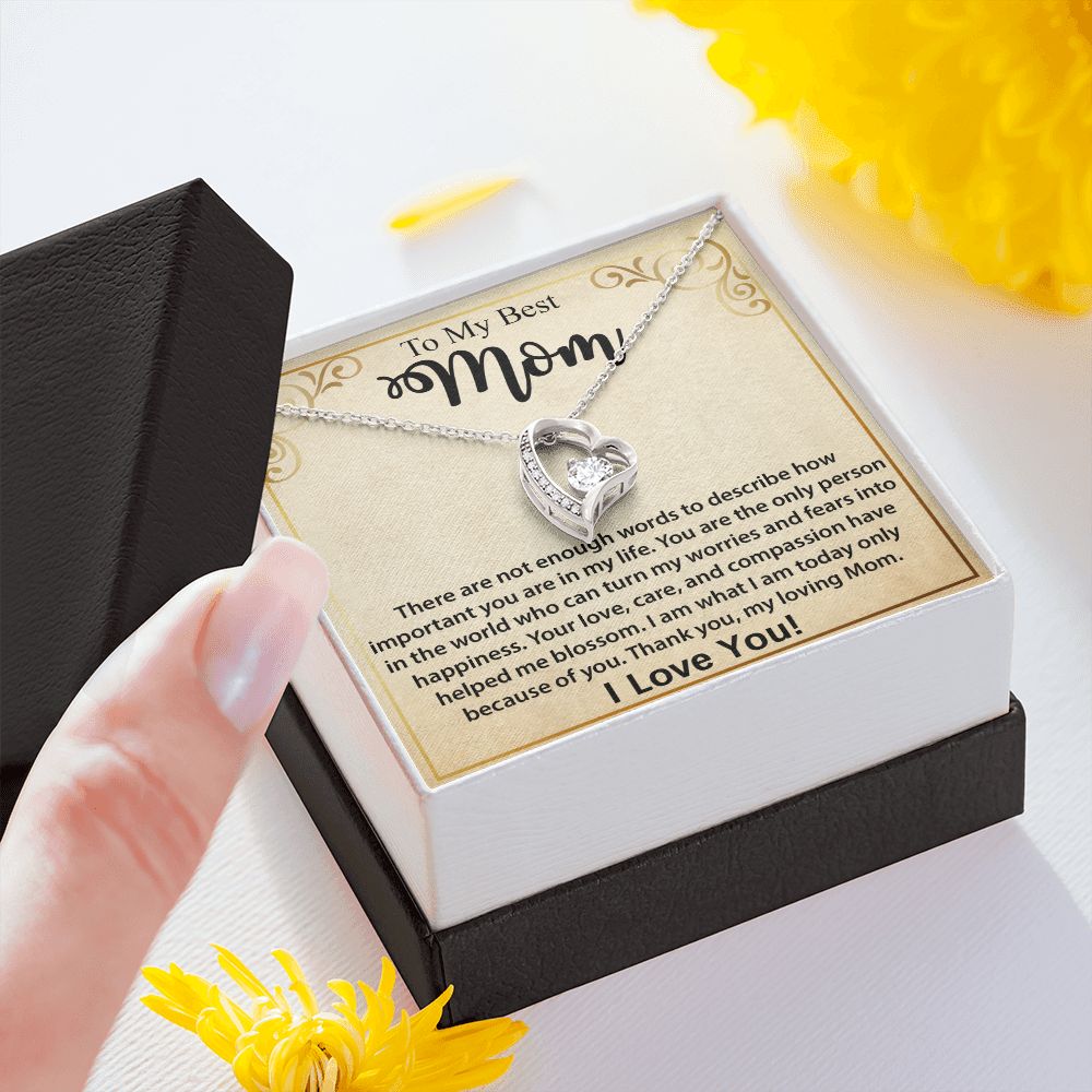 The Best Mother's Day Gift Ideas: To My Mom Necklace, Mother's Day Birthday, Christmas Gift Ideas From Daughter & Son, Poem Message Card Forever Love Pendant Jewelry Present For Her. Show your love to your mom now.