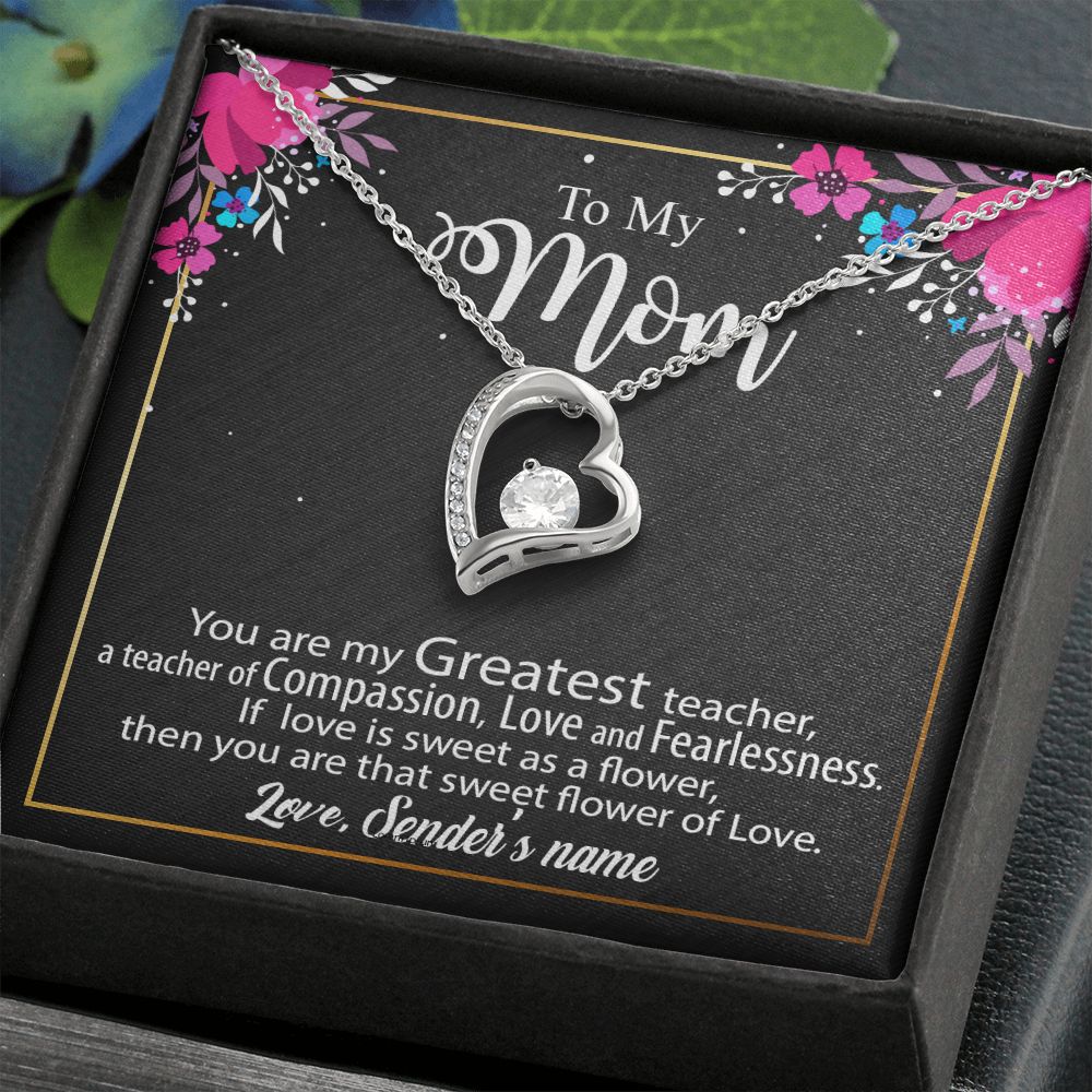 Personalized Necklace For Mom - Mothers Day Gift Ideas, Birthday Christmas Gift for Mom Forever Love - Custom name #az23e133 - Image 3