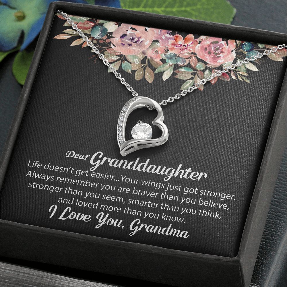 Personalized To My Granddaughter Necklace Gift From Grandma - Forever Love #e102 - Image 6