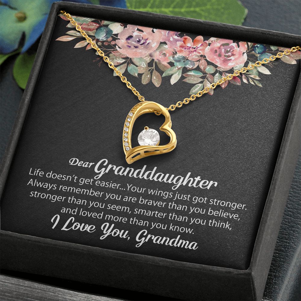 Personalized To My Granddaughter Necklace Gift From Grandma - Forever Love #e102